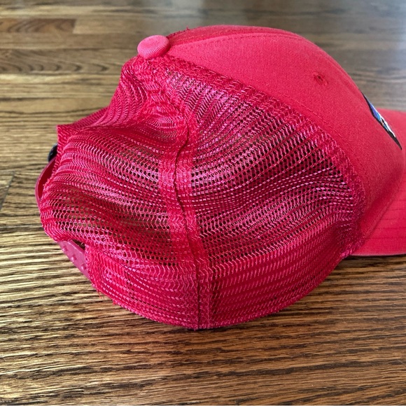 Red Patagonia Trucker Hat SnapBack Embroidered Patch - Picture 4 of 12